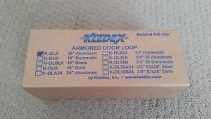 Keedex  k-dla 18&#034; aluminum armored door loop new for sale