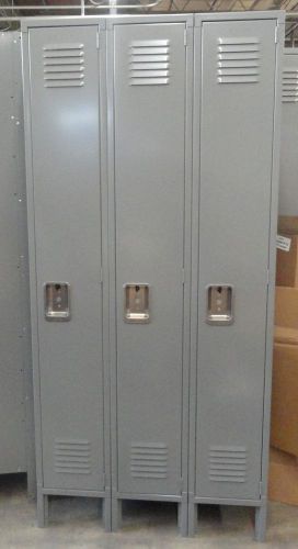 Lockers, employee, gym, home  single tier 3 wide lockers 36 x 18 x 78 for sale
