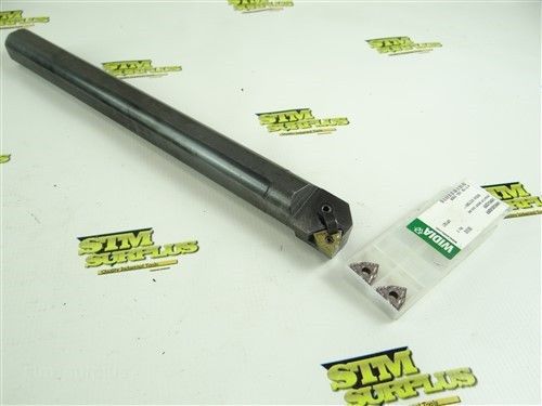 NICE! CARBOLOY 1-1/4&#034; X 14&#034; SHANK INDEXABLE BORING BAR W/ INSERTS SI-MWLNL-20-4