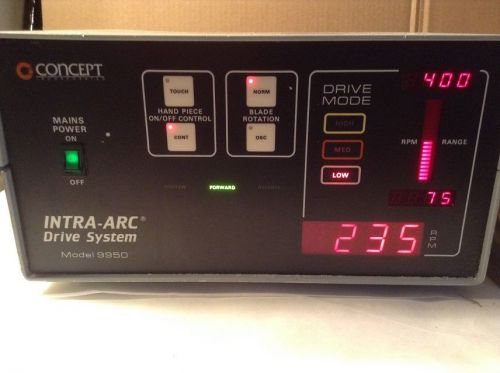 CONCEPT INTRA-ARC DRIVE SYSTEM MODEL 9950 WITH FOOTSWITCH GREAT CONDITION