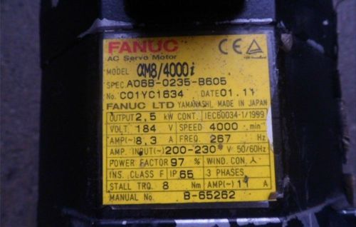 Used FANUC Servo A06B-0235-B605