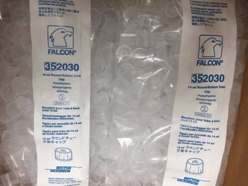 FALCON 352030 14ML ROUND-BOTTOM TUBE CAP  Polyethylene 1000/CASE