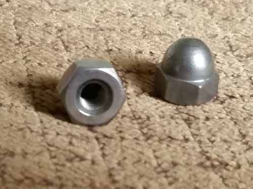 Stainless steel acorn hex cap nut 10-24 qty 25 for sale