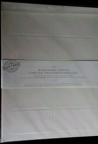 GARTNER BUSINESS CARDS ,  150 COUNT IVORY (1 QTY) ,150 COUNT WHITE (1QTY)