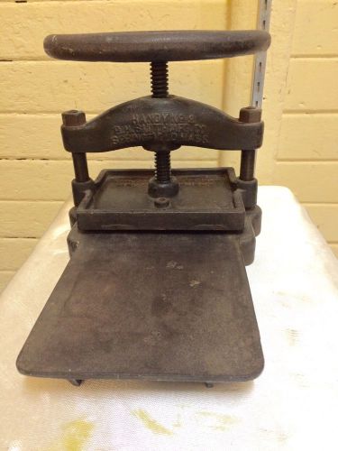Antique Cast Iron Bookbinding Press. Handy No. 2