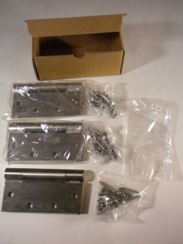 New box of 3 mckinney ta386 nrp 5.0&#034; x 4.5&#034; stainless concealed bearing hinges for sale