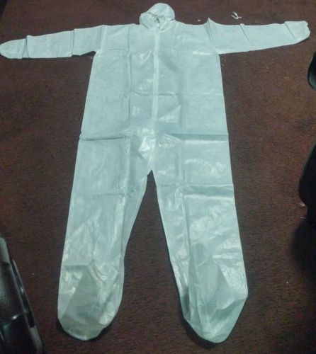 PROTECTION COVERALLS, WHITE, Large #COHBPE35L