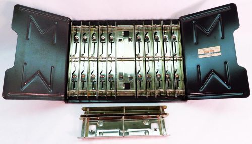 Vtg master 12 slot + 13 sections countertop catalog display rack 30-deg  euc for sale