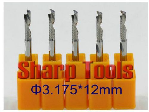 5pcs 3.1*12mm down single custom carbide one flute cnc milling tools router bits for sale