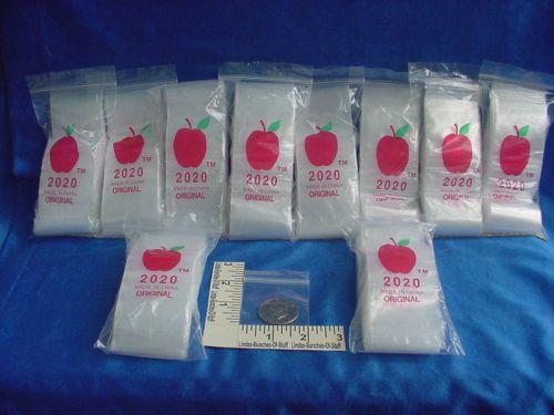 1000 clear 2&#034; x 2&#034; 2 mill plastic zip seal bags new for sale