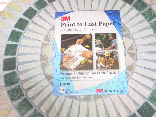 3M PRINT TO LAST PAPER for Laser Printers; Waterproof, Won&#039;t tear or fade