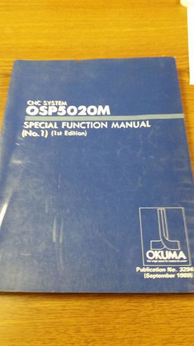 Okuma OSP5020M Special Function Manual (No.1) (1st Edition)