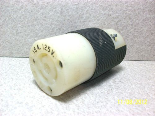 Hubble connector, one female 15 a   125 v ~ sr for sale