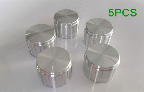 5PCS 23*17mm Silver Tone Volume Control Rotary Potentiometer application Knobs