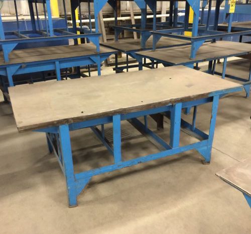 60&#034; x 30&#034; x24&#034; heavy duty steel table work prep display craft industrial salvage for sale