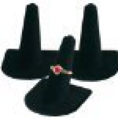 3 Black Velvet Ring Finger Jewelry Holder Showcase Display Stands