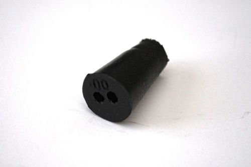 Rubber Stoppers: Two-Hole: Per Pound: Size 00 (~90 Per LB.)