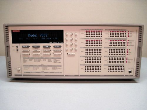 KEITHLEY 7002 400 Channel 10 Slot Full Rack Switch Mainframe