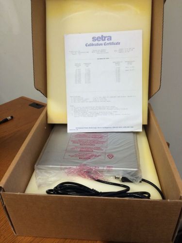 New Setra Model: CWS Cylinder Weighing Scale 0-300 Lbs 24vdc