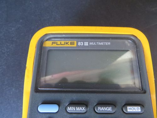 Fluke 83 iii fluke handheld multimeter khdg for sale