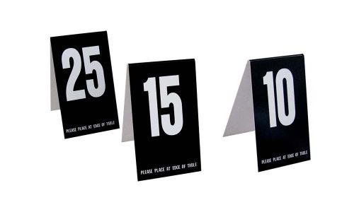 Plastic Table Numbers, 1-100 - 3 sets, Black, Tent style, Free shipping