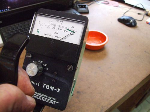 TA TBM-3 Geiger counter survey meter radiation detector, works.