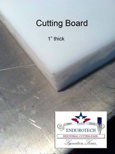 HDPE White Cutting Board   12&#034; x 18&#034; x 1 Inch