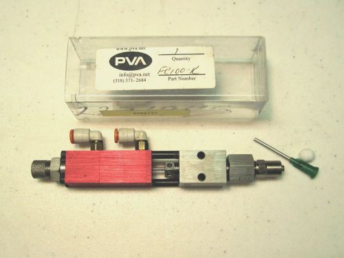 Pva fc100 adhesive &amp; dispensing stainless steel metered flow valve unit #2 for sale