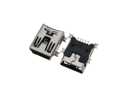 5P Mini USB Female Connector SMD Surface Mount - Pack of 40