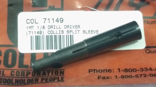 NEW Collis MT1 1MT Morse Taper 1/8&#034; Split Sleeve Drill Driver 71149 - Expedited