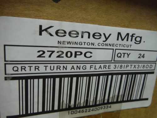 KEENEY MFG. (2720PC) (24pcs) Angle valve 3/8&#034; I.P.T. X 3/8&#034; O.D.