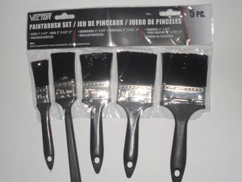 5 PIECE PAINT BRUSH SET PAINTING BRUSHES FIVE SIZES NW SEE ALL OF MY OTHER ITEMS