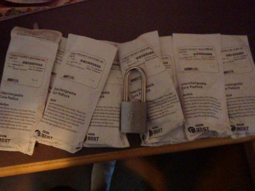 9- New in package 21B772T padlocks w/o  cores