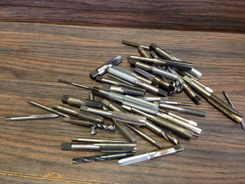 LOT OF ASSORTED HSS TAPS GREENFIELD &amp; OTHER 6-32NC TO 1/2 -20