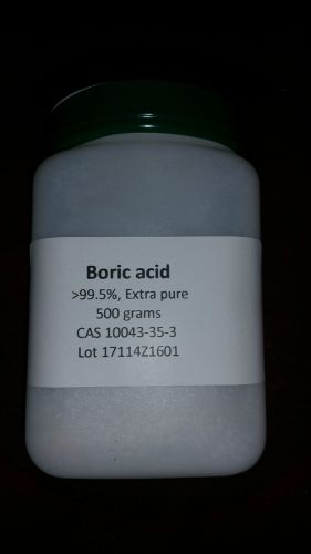 Boric acid, 99.5%, Extra pure, 500 gm