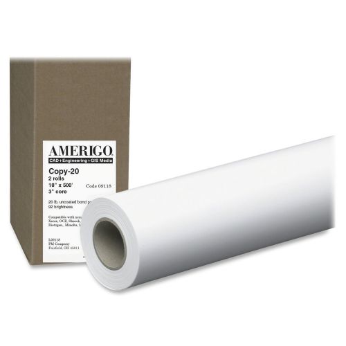 PM Company Amerigo 18&#034; Wide Format Inkjet Paper  PMC09118 18&#034;x500 ft, 2 per/box