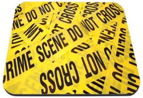 Crime Scene Do Not Cross Yellow Tape Mpuse Pad