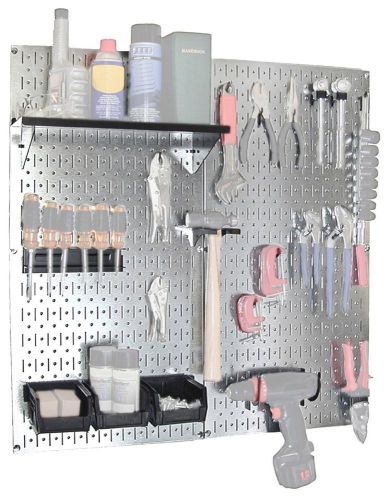 Galvanized Steel Pegboard Utilility Tool Storage Kit Wall Control 30-WGL-200GVB