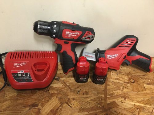 Milwaukee m12 drill/hackzall combo kit for sale
