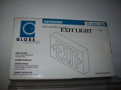 GLOBE LIGHTING SAFEGUARD EXIT SIGN