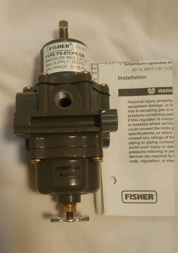 Fisher controls fs-67cfr-226 pressure regulator pneumatic air 0-250 psi~a#20~ for sale