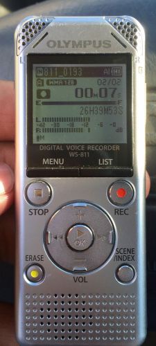 Olympus WS-811 2GB Silver, Digital Voice Recording – Used