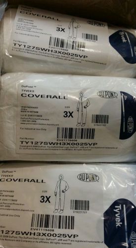 DuPont Tyvek TY127S Coverall with Respirator-Fit Hood, Disposable, Elastic