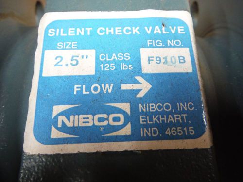 Silent Check Valve (Fig F910B) 2-1/2&#034;  #125  NIBCO