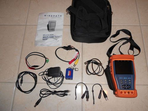 WIREPATH SURVEILLANCE MULTI-FUNCTION CCTV TESTER WITH 3.5 IN LCD DISPLAY