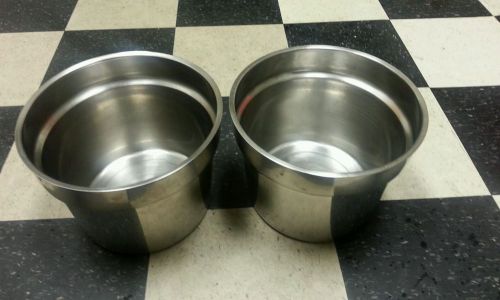 Lot of 2(11 Quart)  Stainless Steel inset