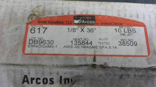 ERNiCrMo-1 3/32x36&#034;, 10 pounds TIG rod stainless nickel