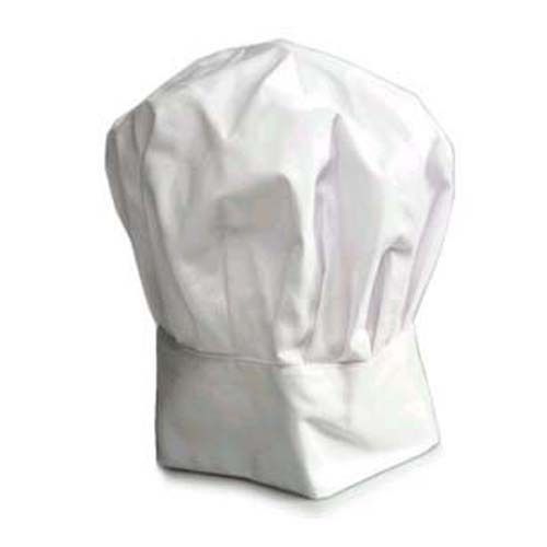 Deluxe Chef Hat Off-White Adjustable Velcro Closure.