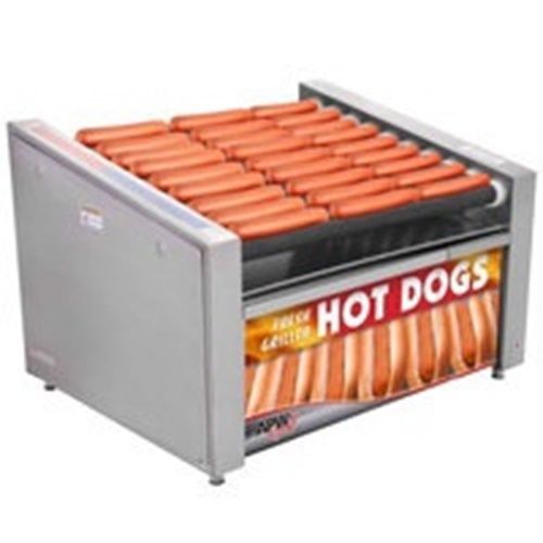 APW Wyott HRS-50BC HotRod® Hot Dog Grill with Bun Cabinet Roller-Type...