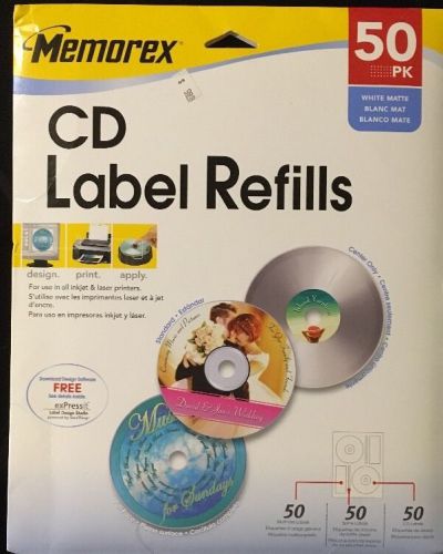 Memorex 3202-0412 White Matte Cd/dvd Label Refills (32020412) (mem-32020412)